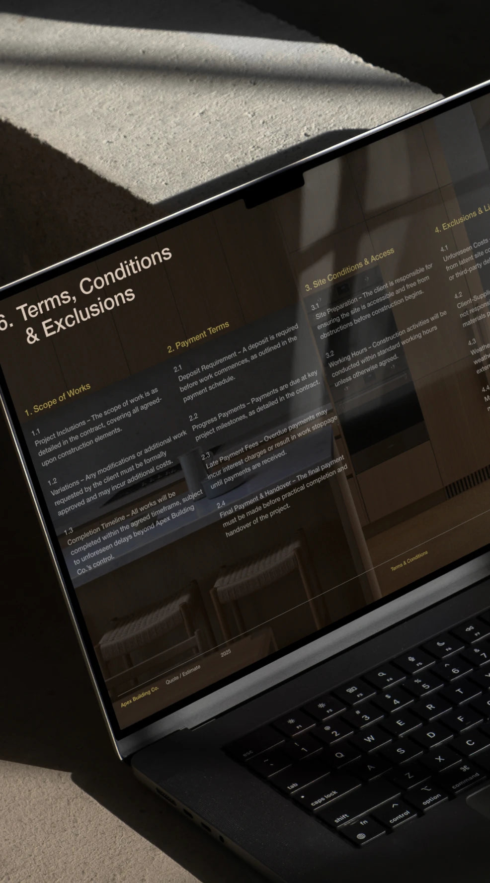Estimate / Quote Google Slides Template