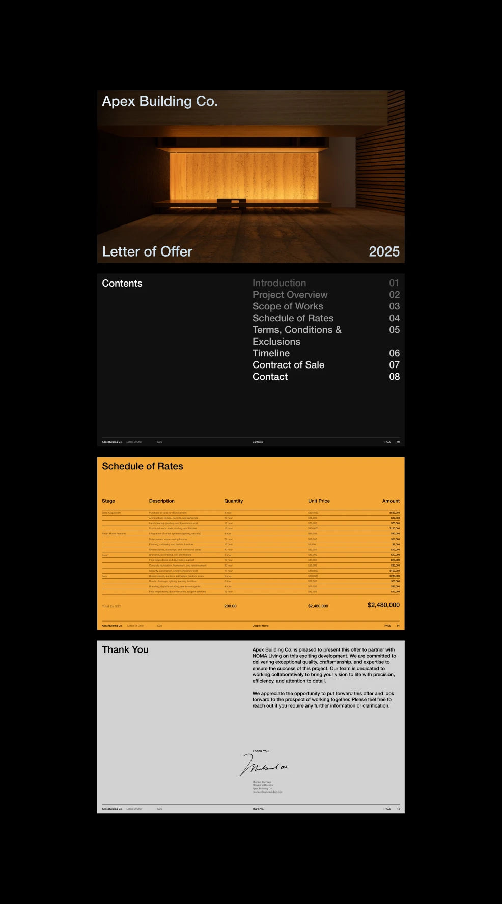 Letter of Offer PowerPoint Template